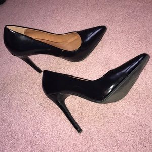 Black stilettos, only worn once!